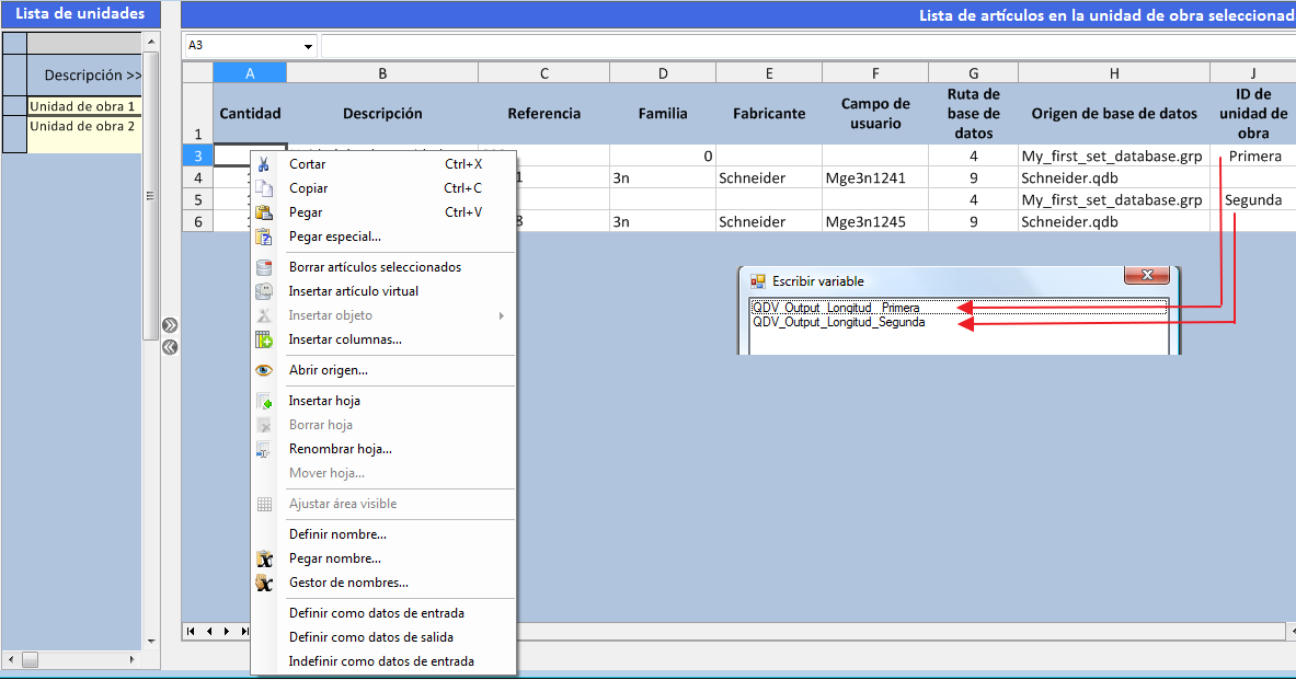 write variable2