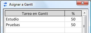 assign to Gantt