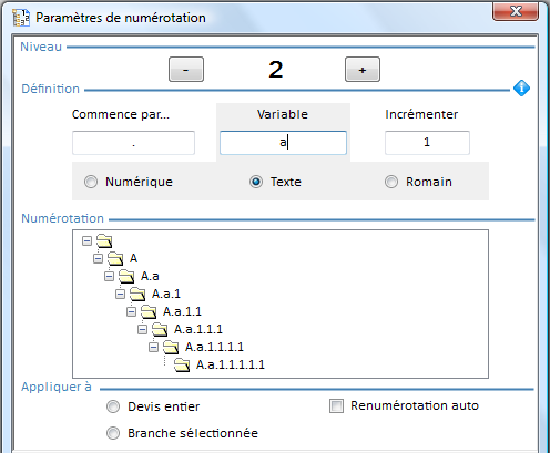 numbering