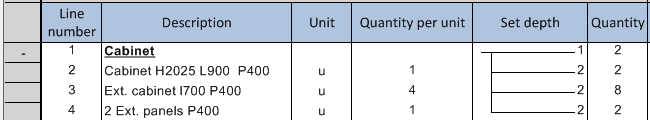 set depth